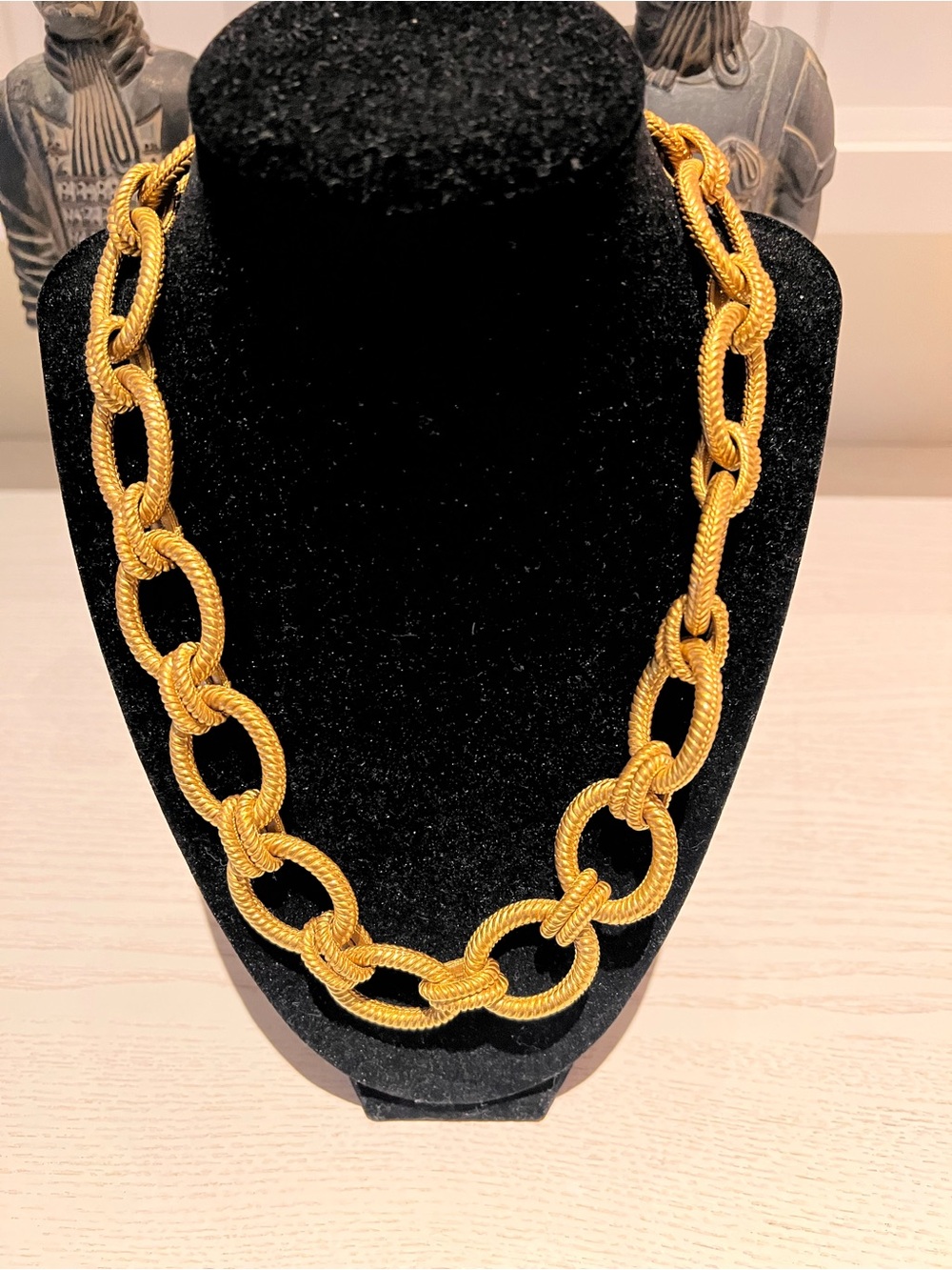 Julie Vos Gold Rope-Link Statement Necklace